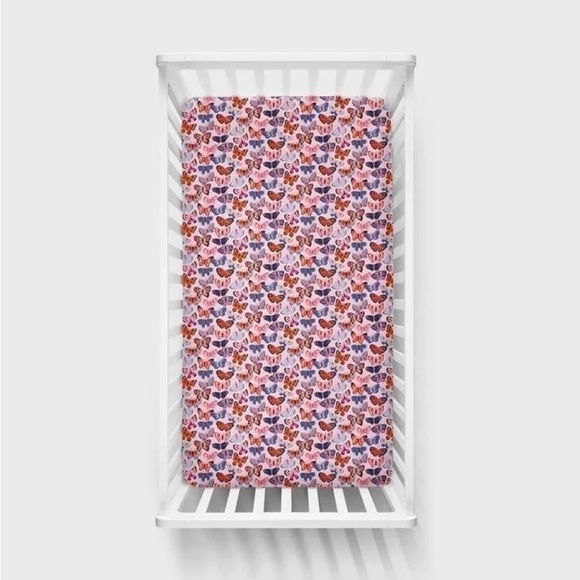 Little Sleepies Butterfly Kisses Crib Sheet ! - Picture 3 of 3